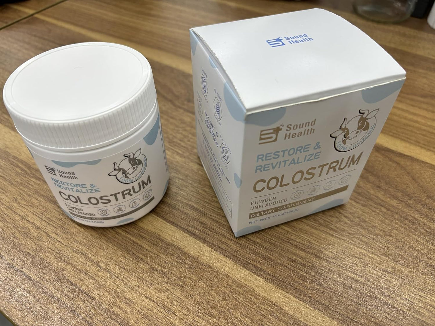 Organic Bovine Colostrum Powder Supplement for Gut Health and Immune Support - Unflavored - 73 Servings