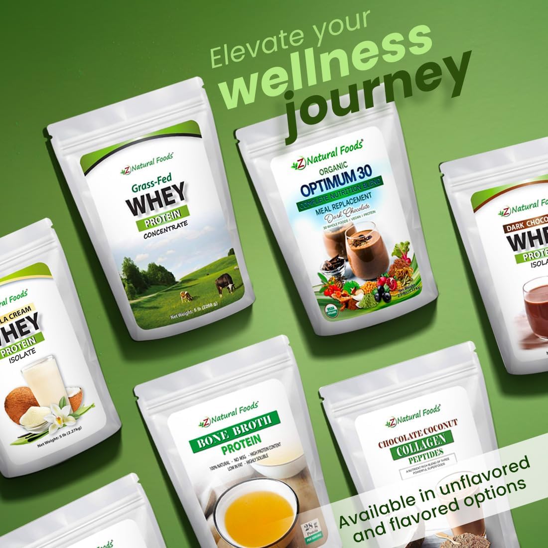 Organic Chocolate Whey Meal Replacement Powder by Z Natural Foods - Optimum 30 Formula