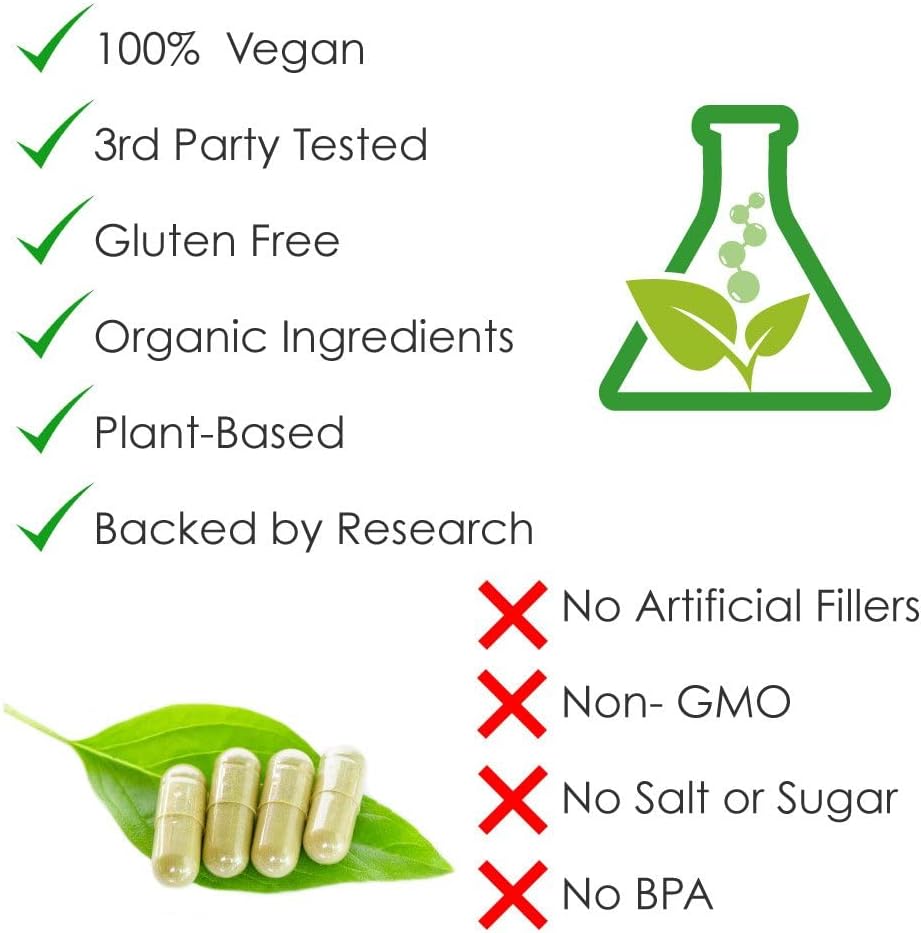 Organic Garlic Capsules for Heart Health & Immune System Support - 120 Vegan Capsules by Rejuvenation Therapeutics