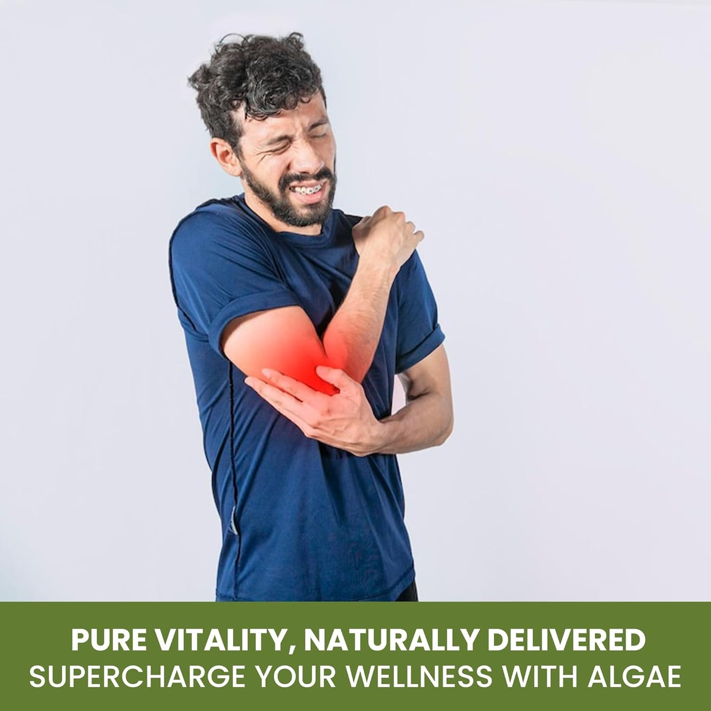 Organic Green Algae Supplements with Fucoidan, Kelp, and Spirulina - 270 VCaps, Non-GMO, Gluten-Free
