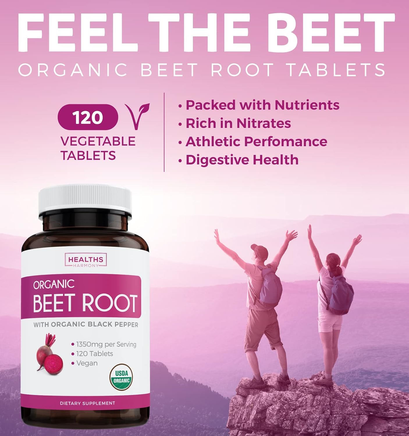 Organic Green Tea Extract & Beetroot Powder Bundle - Natural Energy Boost Pack - Metabolism Support with EGCG & Black Pepper - 240 Capsules