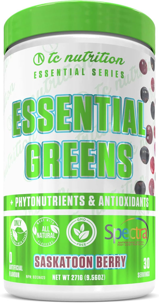 Organic Greens Powder with Spectra, Matcha, Spirulina, Probiotics, Antioxidants | Boost Energy & Digestion | Vegan, Non-GMO, Stevia Sweetened | 30 Servings