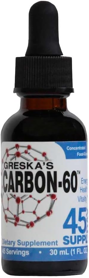 Organic Greska's Carbon-60™ 45-Day Supply: Food-Grade & All-Natural