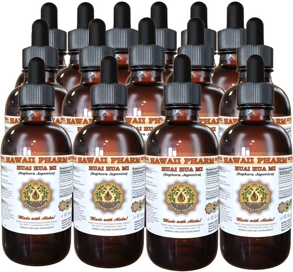 Organic Huai Hua Mi Tincture - Sophora Japonica Liquid Extract, Pagoda Tree Herbal Supplement 60 oz