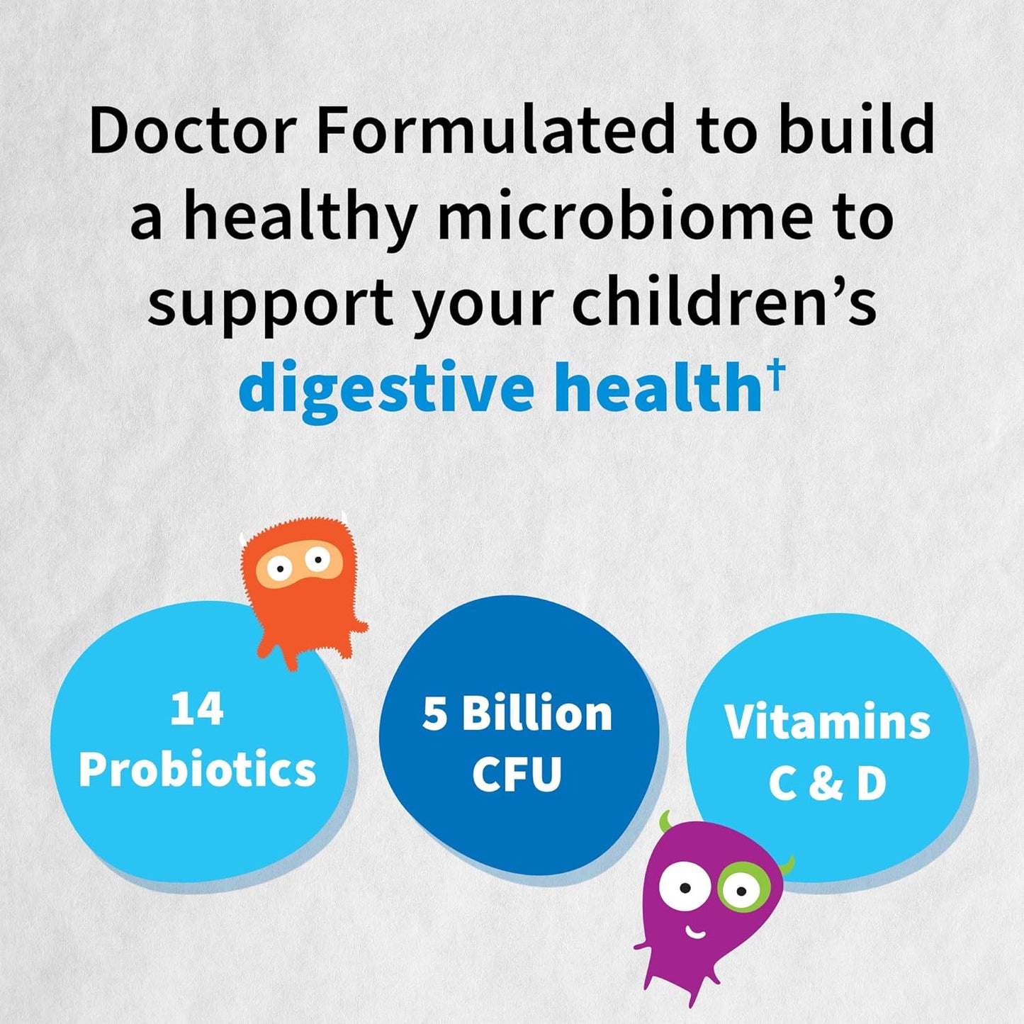 Organic Kids Digestive Enzymes with Probiotics, Vitamin C & D - Berry Cherry Formula by Garden of Life
