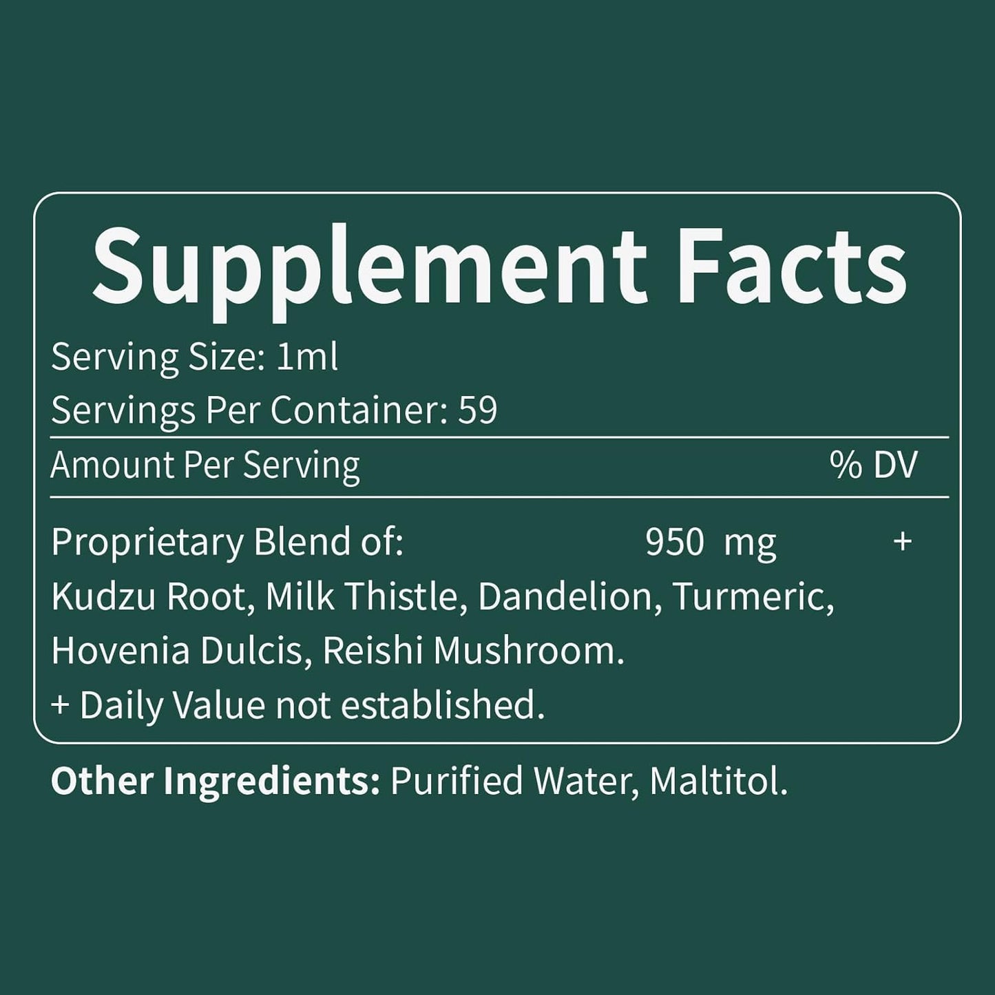 Organic Kudzu Root Extract Herbal Drops for Liver Cleanse Detox - 100% Natural Formula - 2oz
