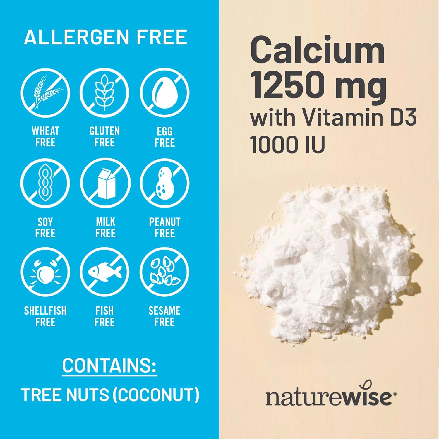 Organic MCT Coconut Oil Calcium 1250mg & Vitamin D3 1000IU Softgels - Bone Health and Immune Support - Non-GMO & Gluten Free - 200 Softgels