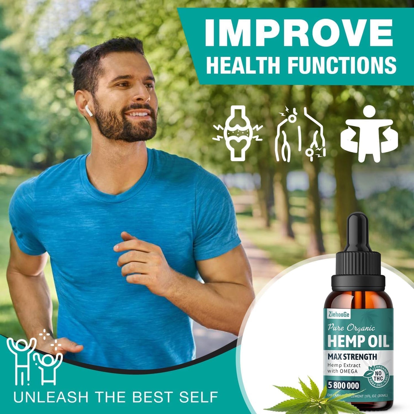 Organic metabolism booster Oil Drops for Relaxation - Maximum Strength Tincture (2 Pack) - USA-Made Nutritional Supplement