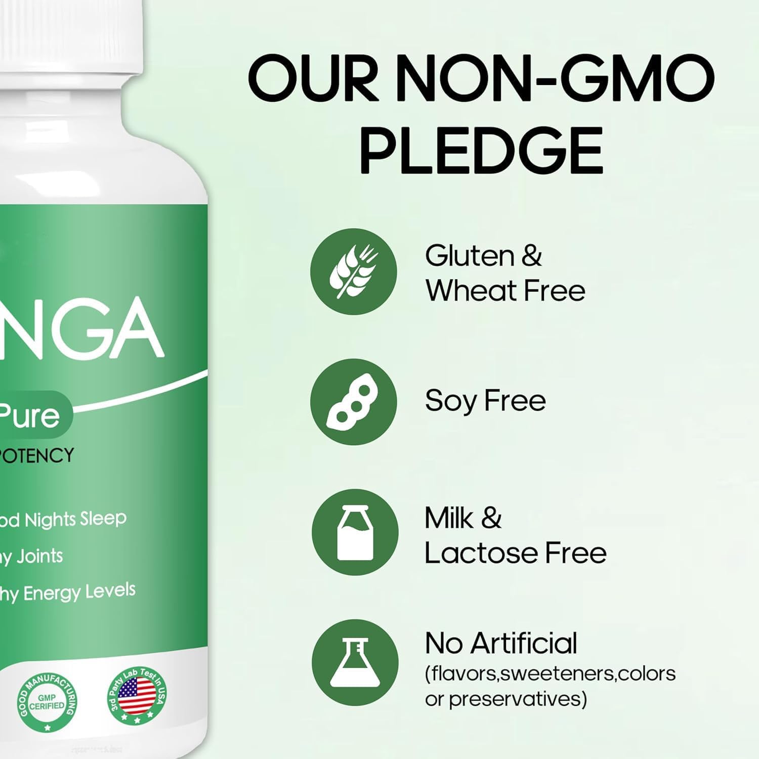 Organic Moringa Capsules: 800mg Pure Powder Superfood for Energy - 60 Capsules