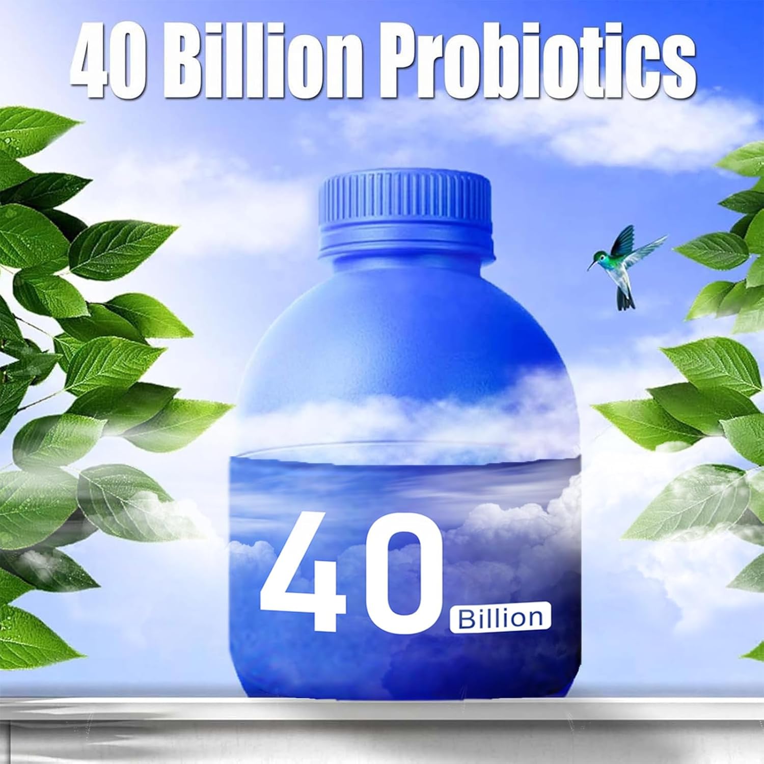 Organic Prebiotic Probiotics 40 Billion CFU for Improved Gastrointestinal Digestion in Men and Women