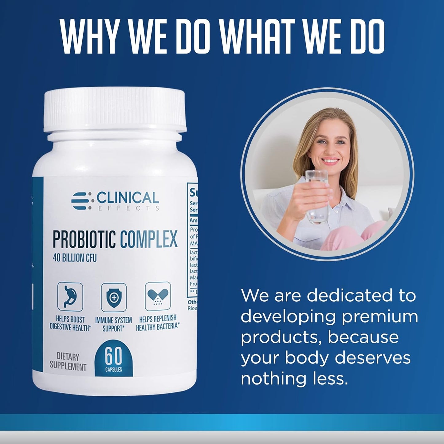 Organic Probiotic Complex for Gut Health - Women and Men - 60 Veggie Capsules - USA Made