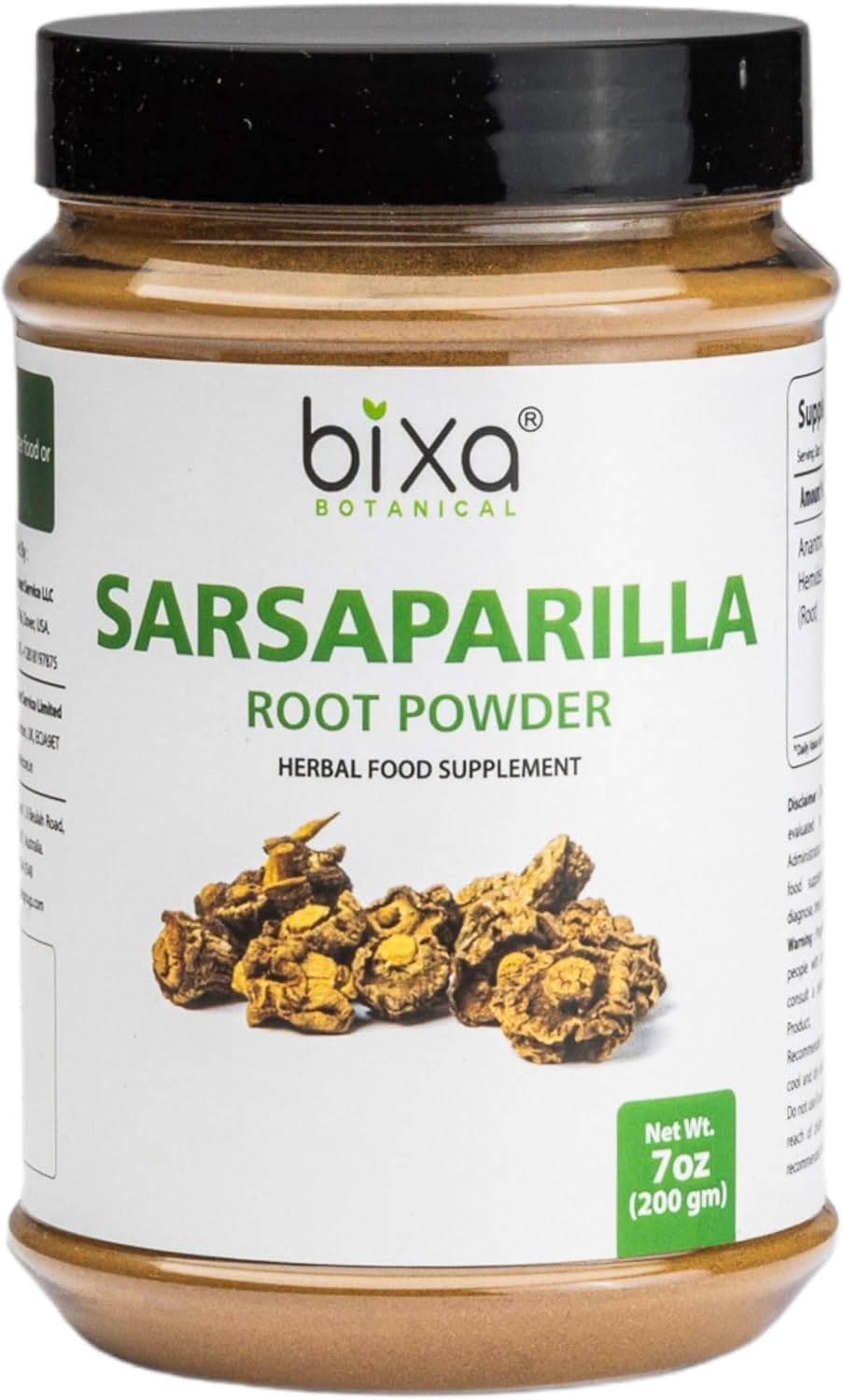 Organic Sarsaparilla Root Powder - Hemidesmus Indicus - Anantmool - 200g/7oz - Ayurvedic Herbal Supplement - Gluten-Free, Non-GMO, Vegan - 100% Pure