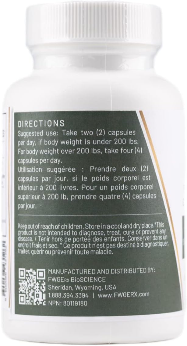 Organic Spermidine Immune Support and Cellular Health Supplement - Fermented Wheat Germ Extract, Non-GMO, Gluten-free, Vegan, Antioxidant, Natural - 60 Capsules
