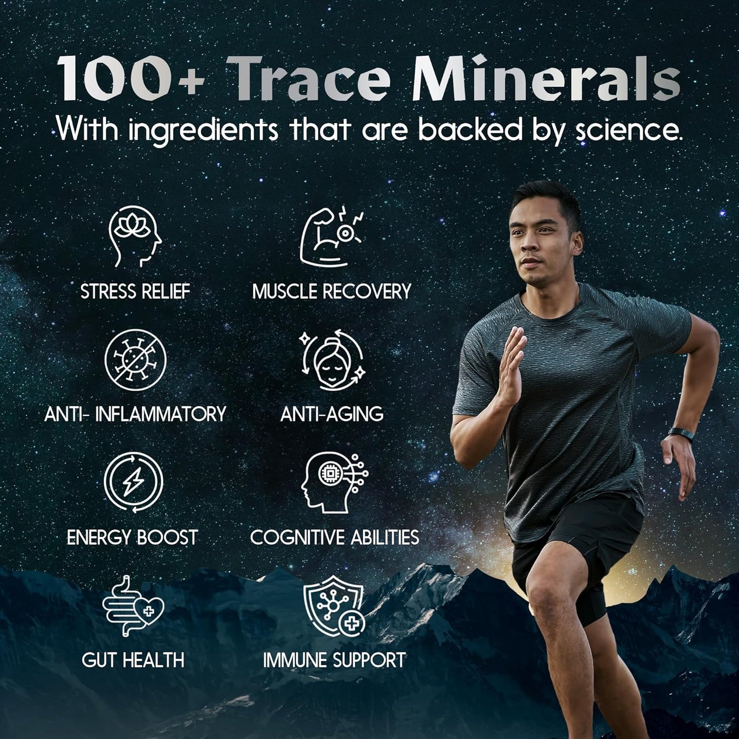 Organic Sugar-Free Shilajit Gummies for Energy & Wellness - 600mg Himalayan Supplement, 90 Gummies