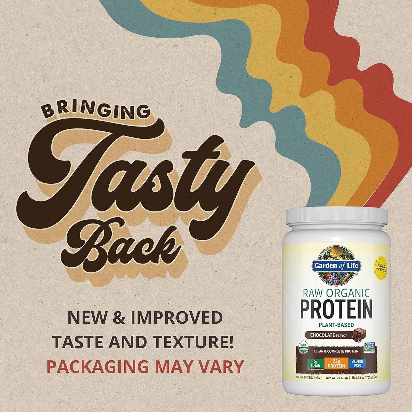Organic Vegan Chocolate Protein Powder: Plant-Based Meal Replacement Shakes by Garden of Life