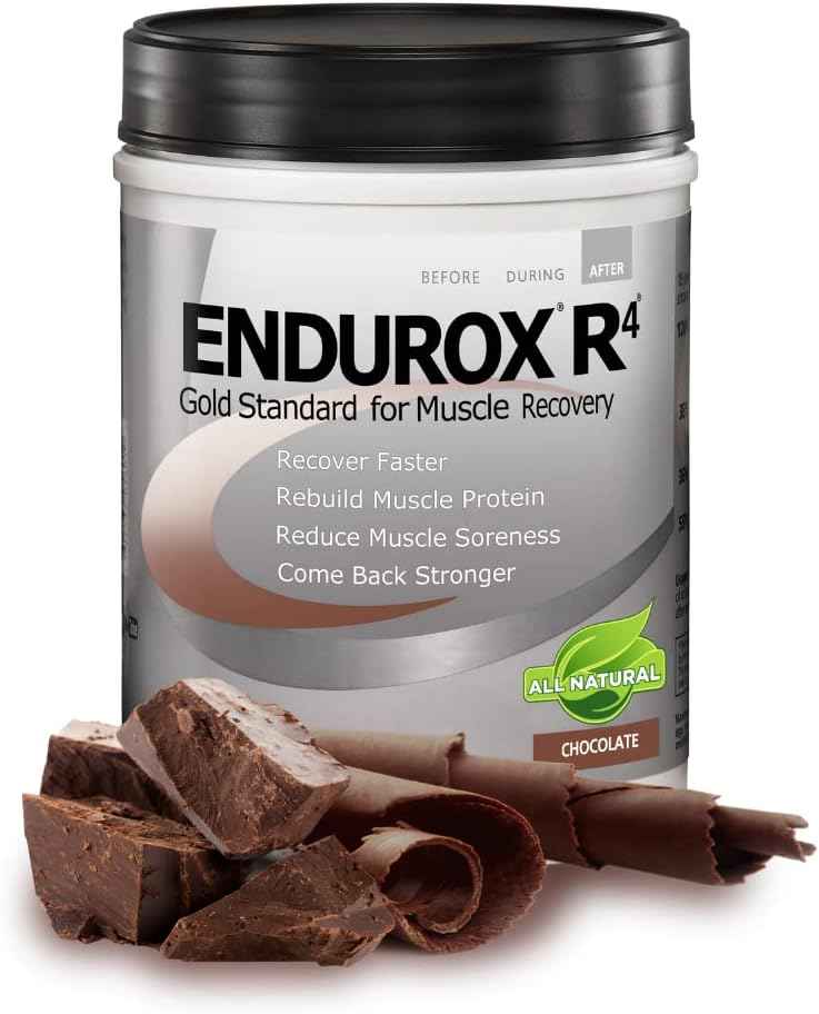 PacificHealth Endurox R4, Post Workout Recovery Drink Mix with Protein, Carbs, Electrolytes and Antioxidants for Superior Muscle Recovery, Net Wt. 2.29 lb., 14 Serving (Chocolate)