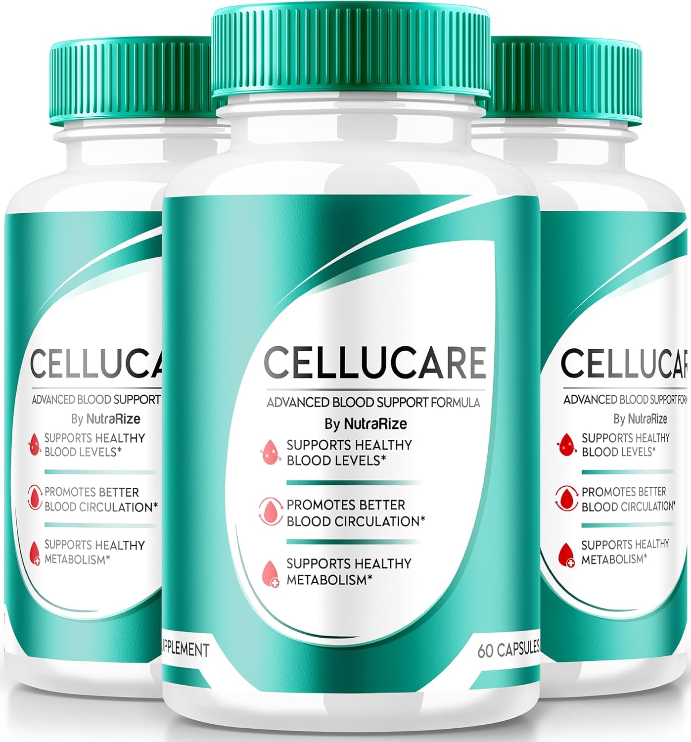 Pack of 3 NutraRize Cellucare Capsules for Blood Health Support - Maximum Strength Formula for Healthy Levels - All Natural Pills to Improve Health - 180 Tablets Reviews