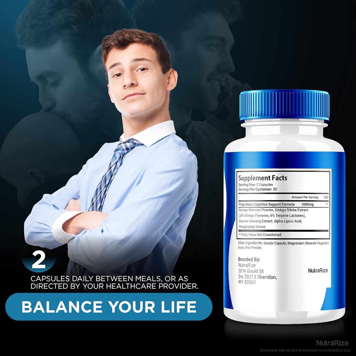 Pack of 5 NervoVive Capsules - All Natural Nerve Health Support Supplement (300 Capsules)