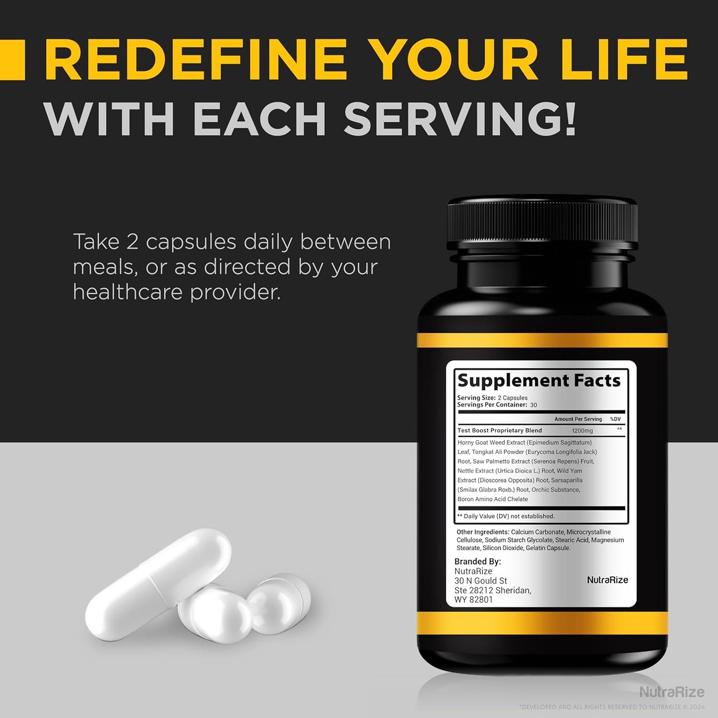 Pack of 5 NutraRize Endoboost for Men - Official Endoboost Performance Supplements Capsules Reviews Mens Health Pills Pro Advanced Formula 300 Capsules