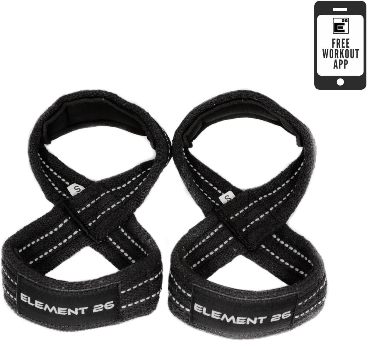 Padded Figure 8 Lifting Straps for Men and Women - Ideal for Deadlifts and Weightlifting - Wrist Straps for Enhanced Performance