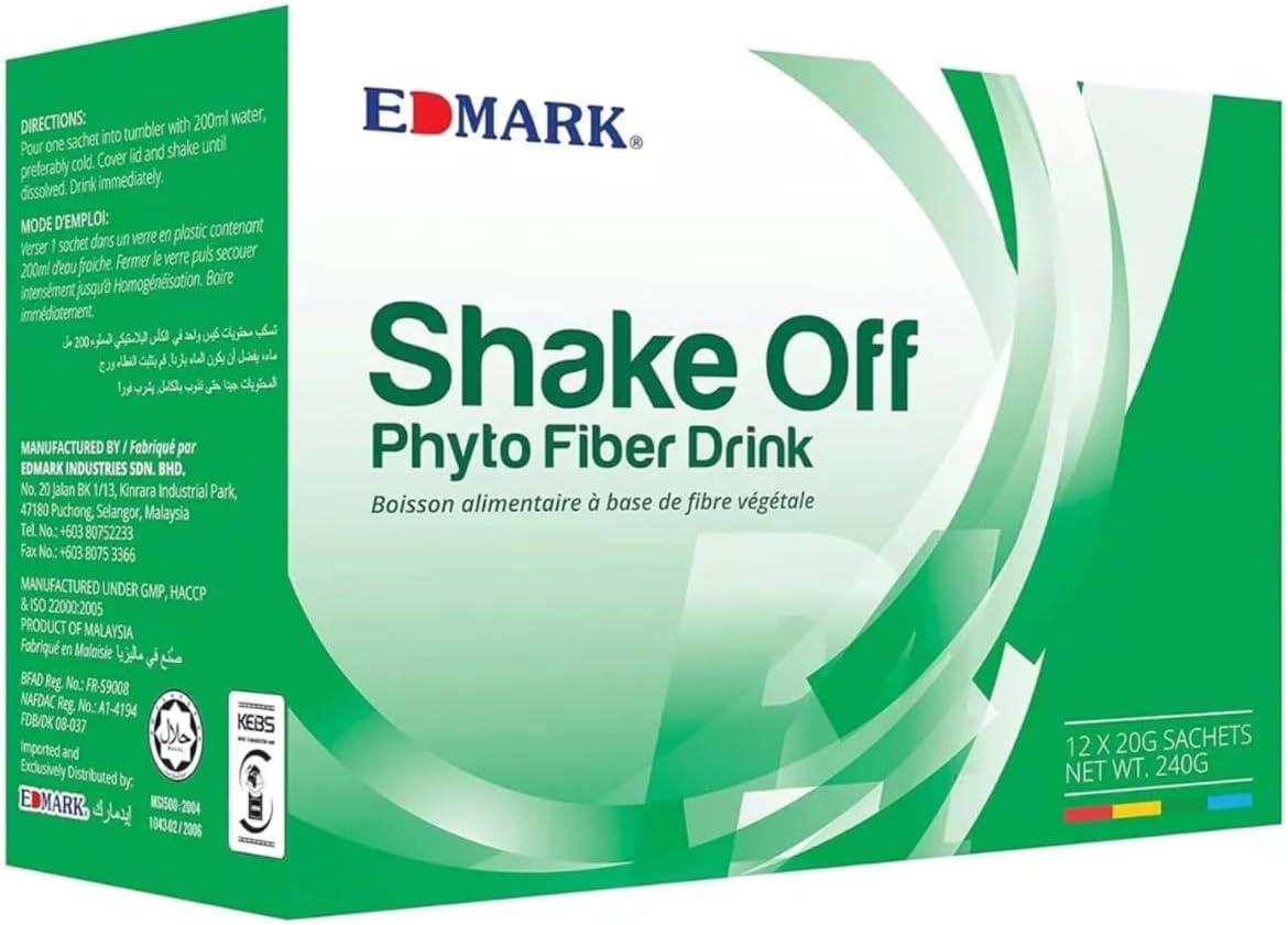 Pandan Phyto Fiber Drink Mix - Natural Digestive Support with Plant Fiber, Roselle Berry, Organic Oats, & Garcinia Cambogia - Promotes Digestive Health & Regularity
