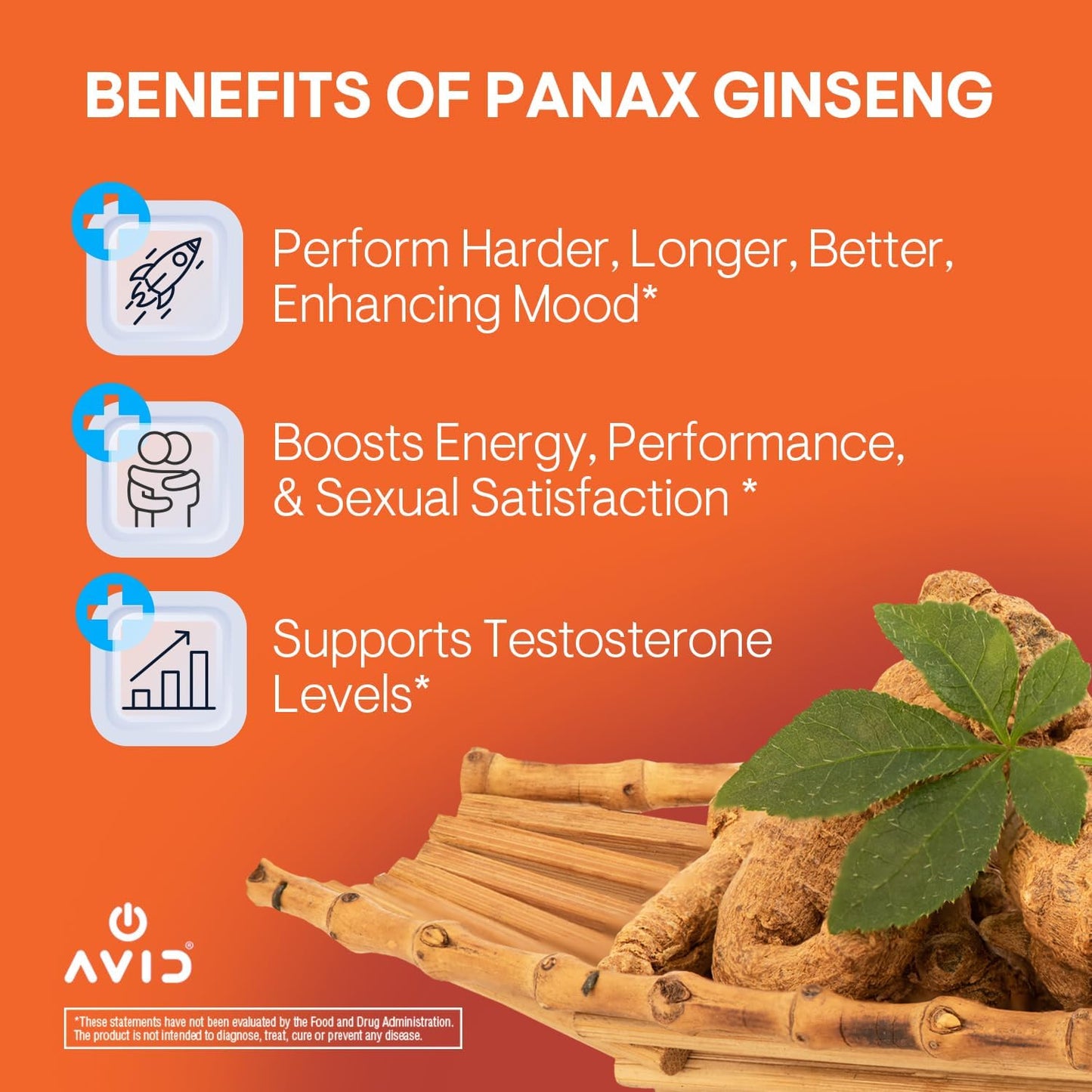 Peach Flavored Panax Ginseng Gummies - 60 Count - Natural Energy Booster for Men and Women - Vegan and Non GMO Ginseng Supplement