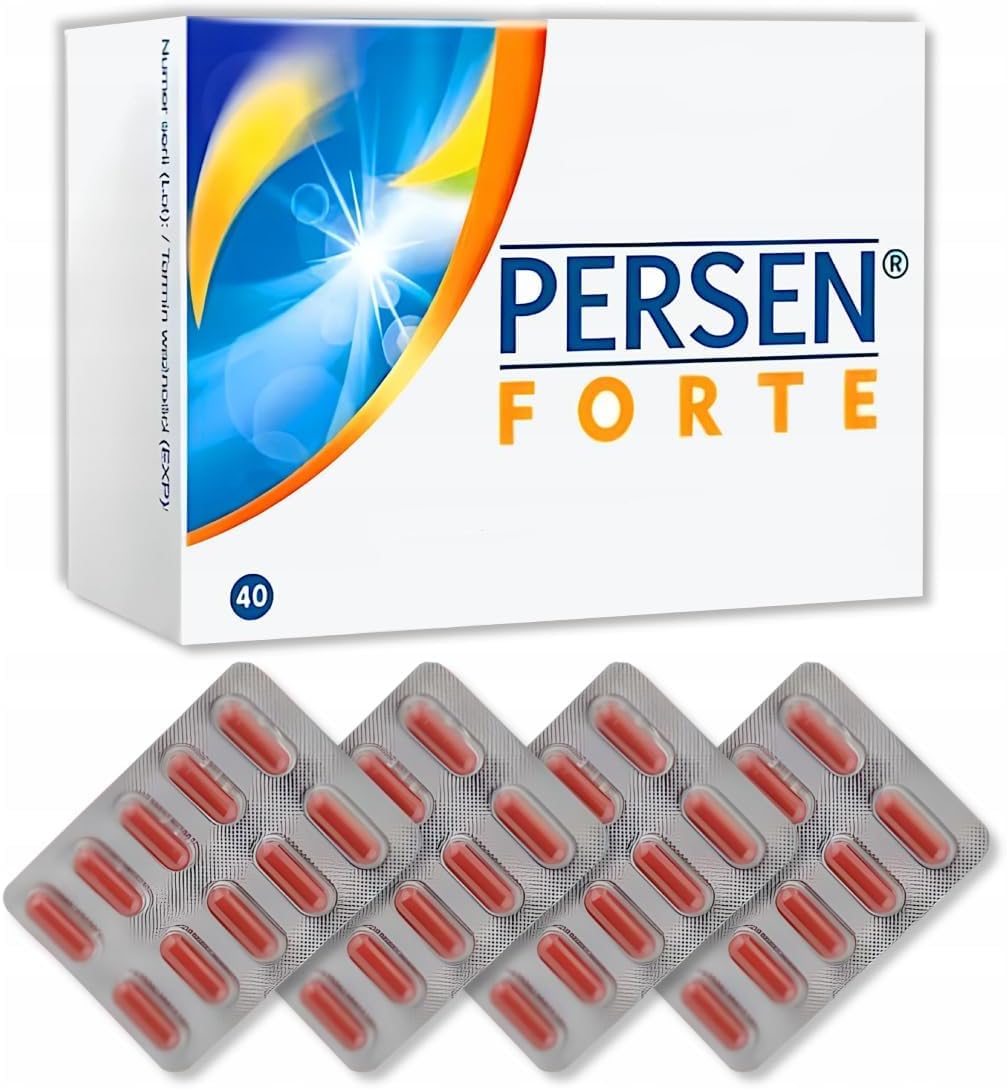 Persen Forte 40 Capsules - Natural Stress Relief Supplement for Calmness