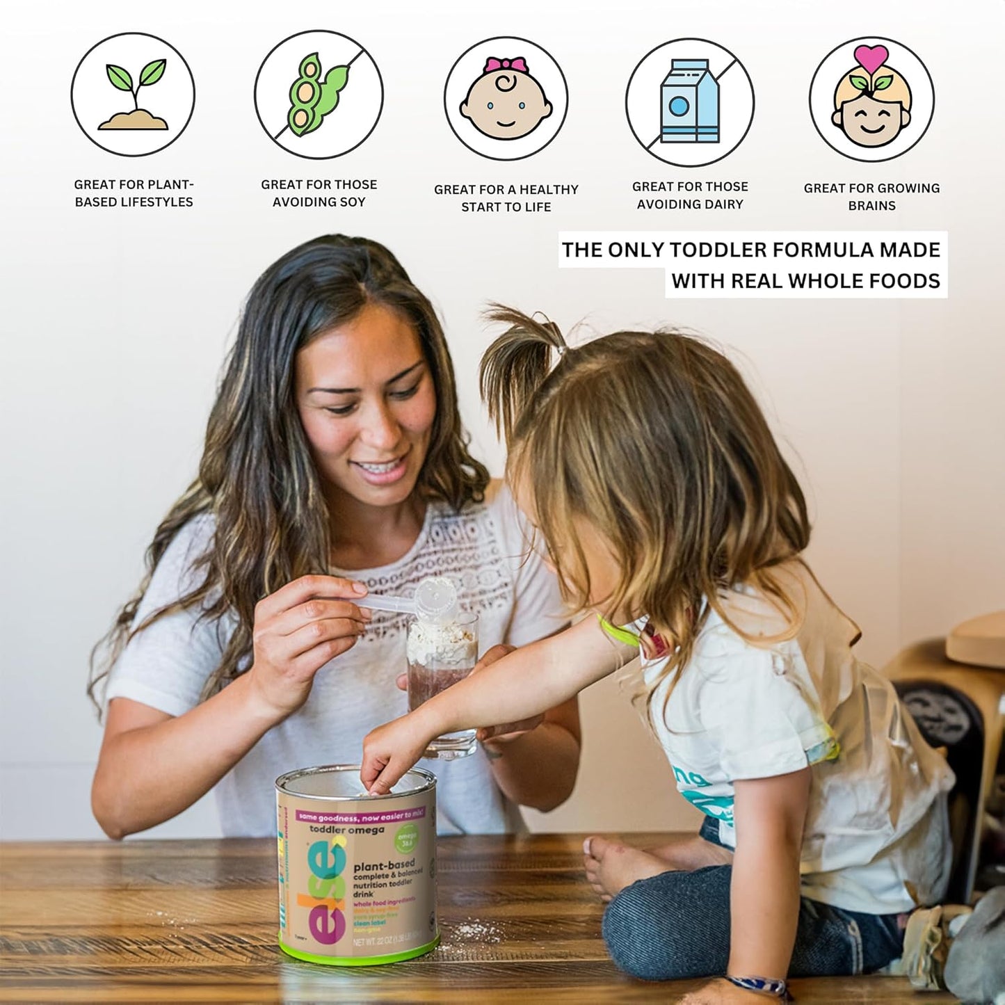 Plant-Based Toddler Formula for Ages 12-36 Months - Dairy-Free & Lactose-Free with Omega 3 & 6 - Soy Formula Alternative - 22 oz, 4 Pack