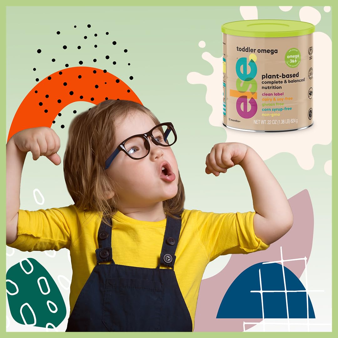 Plant-Based Toddler Formula for Ages 12-36 Months - Dairy-Free & Lactose-Free with Omega 3 & 6 - Soy Formula Alternative - 22 oz, 4 Pack