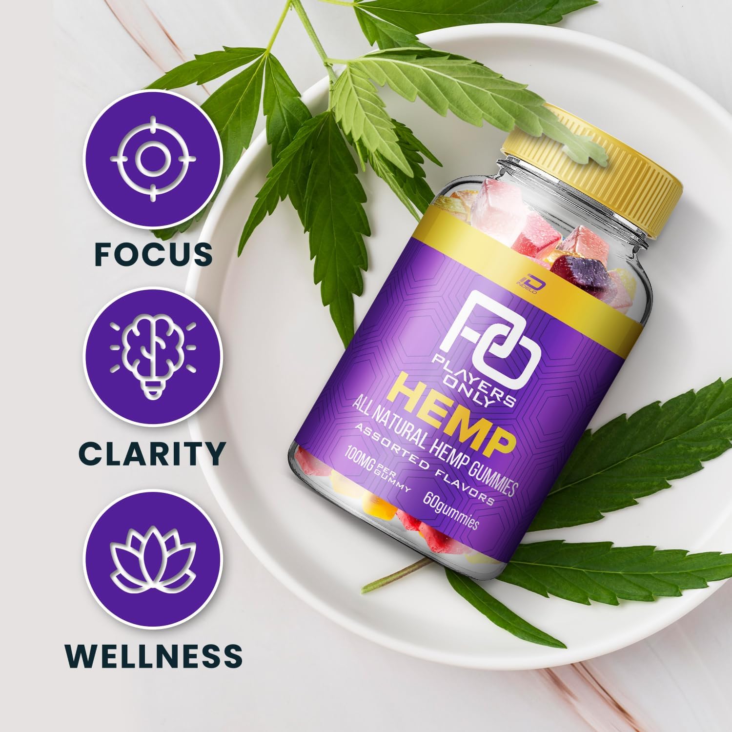 PlayersOnly metabolism booster Gummies with metabolism booster Seed Extract 2 Pack - 120 Gummies for Tinnitus Support and Wellness