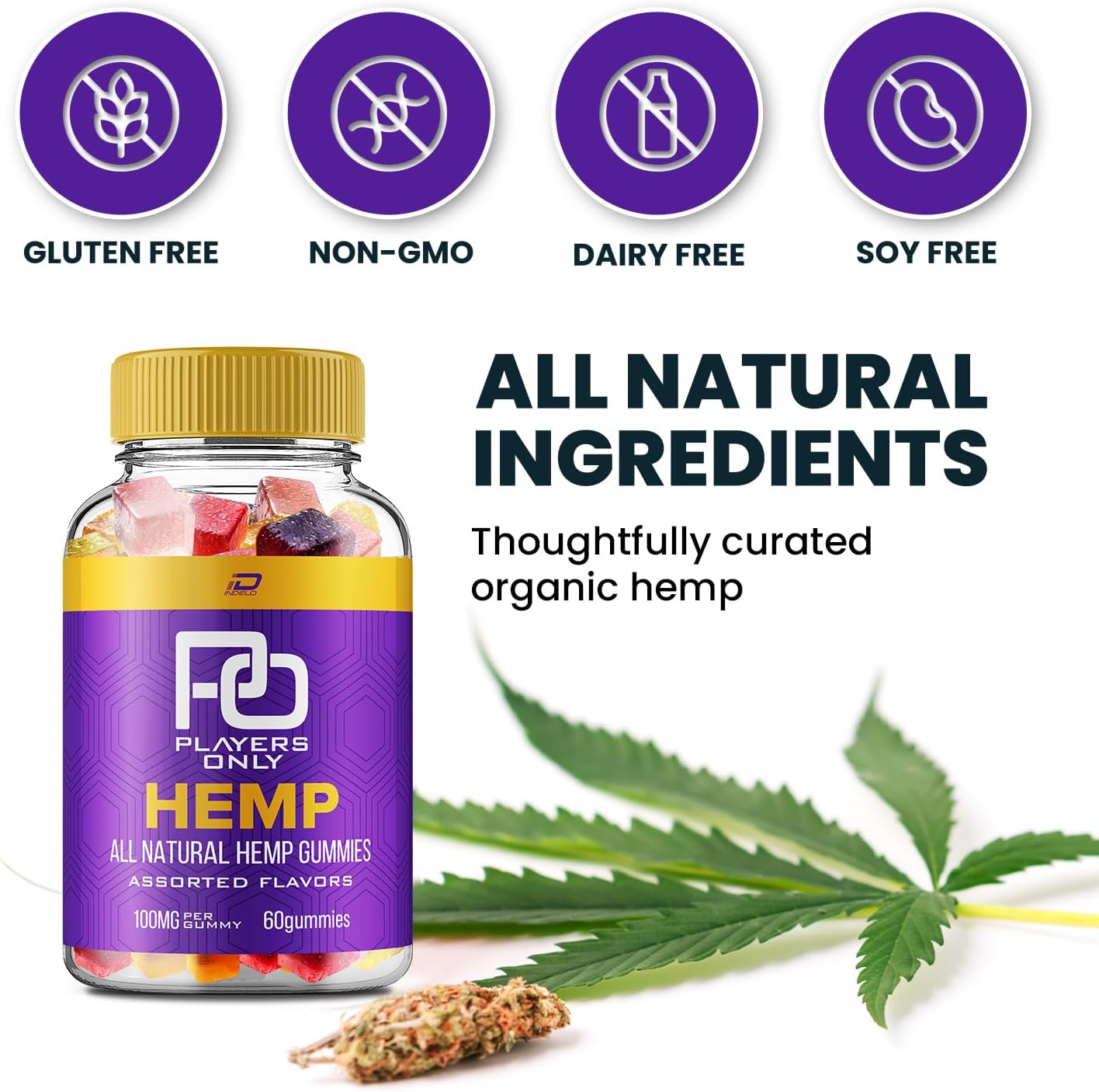 PlayersOnly metabolism booster Gummies with metabolism booster Seed Extract 2 Pack - 120 Gummies for Tinnitus Support and Wellness