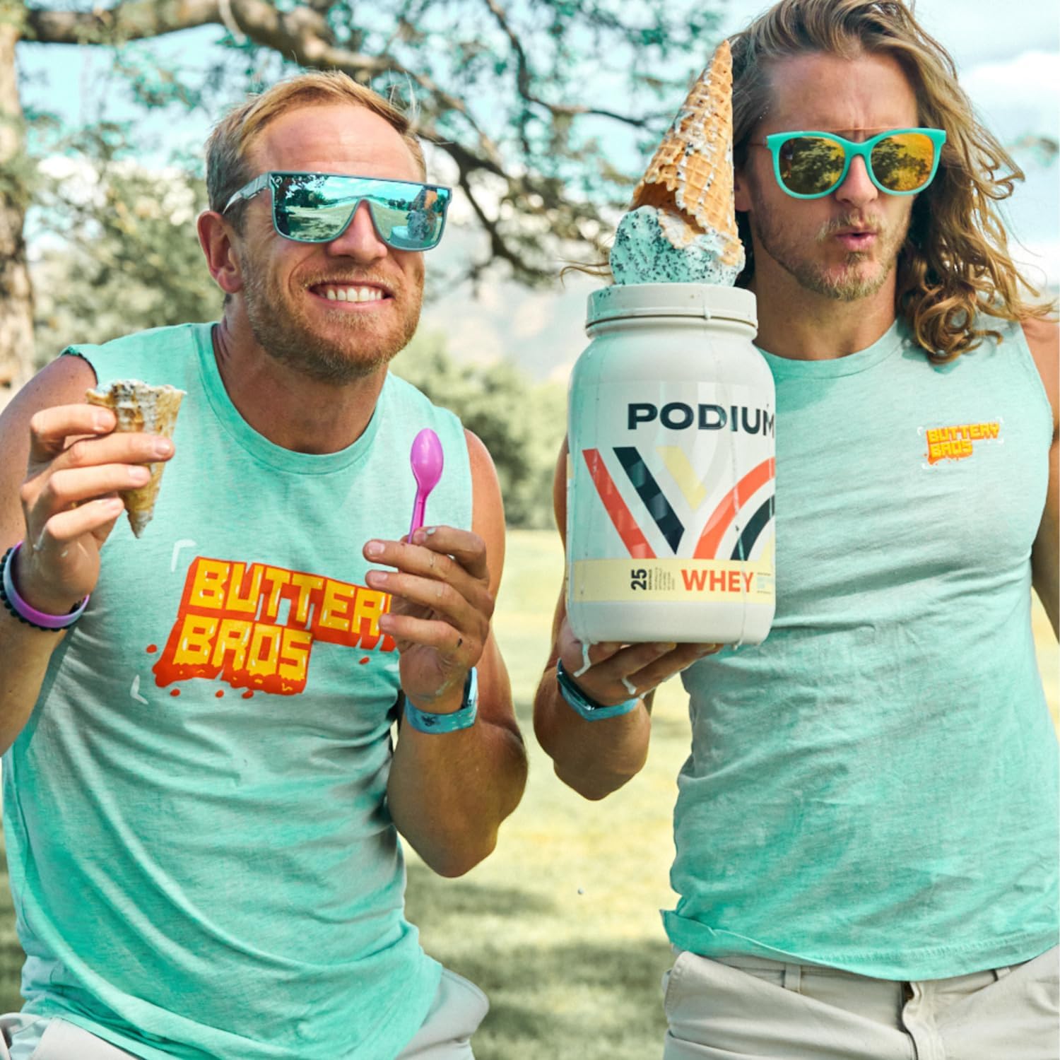 Podium Nutrition Mint Chocolate Chip Whey Protein Powder - 25 Servings, 25g Protein per Serving - Gluten & Soy Free