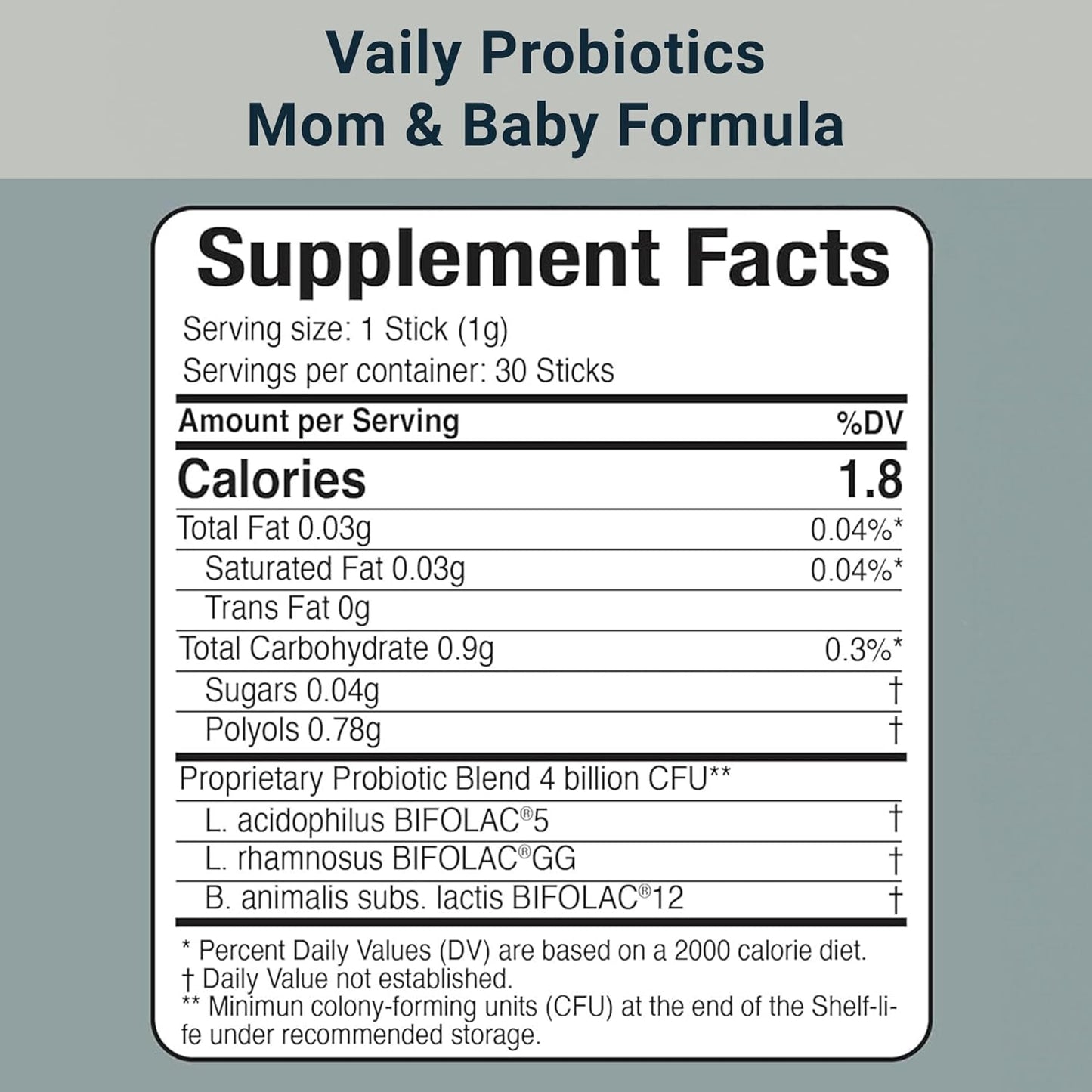 Postnatal Probiotic Powder for Mom & Baby - Immune & Digestive Support - Healthy Baby Skin - Prenatal Essentials - 30 Sticks