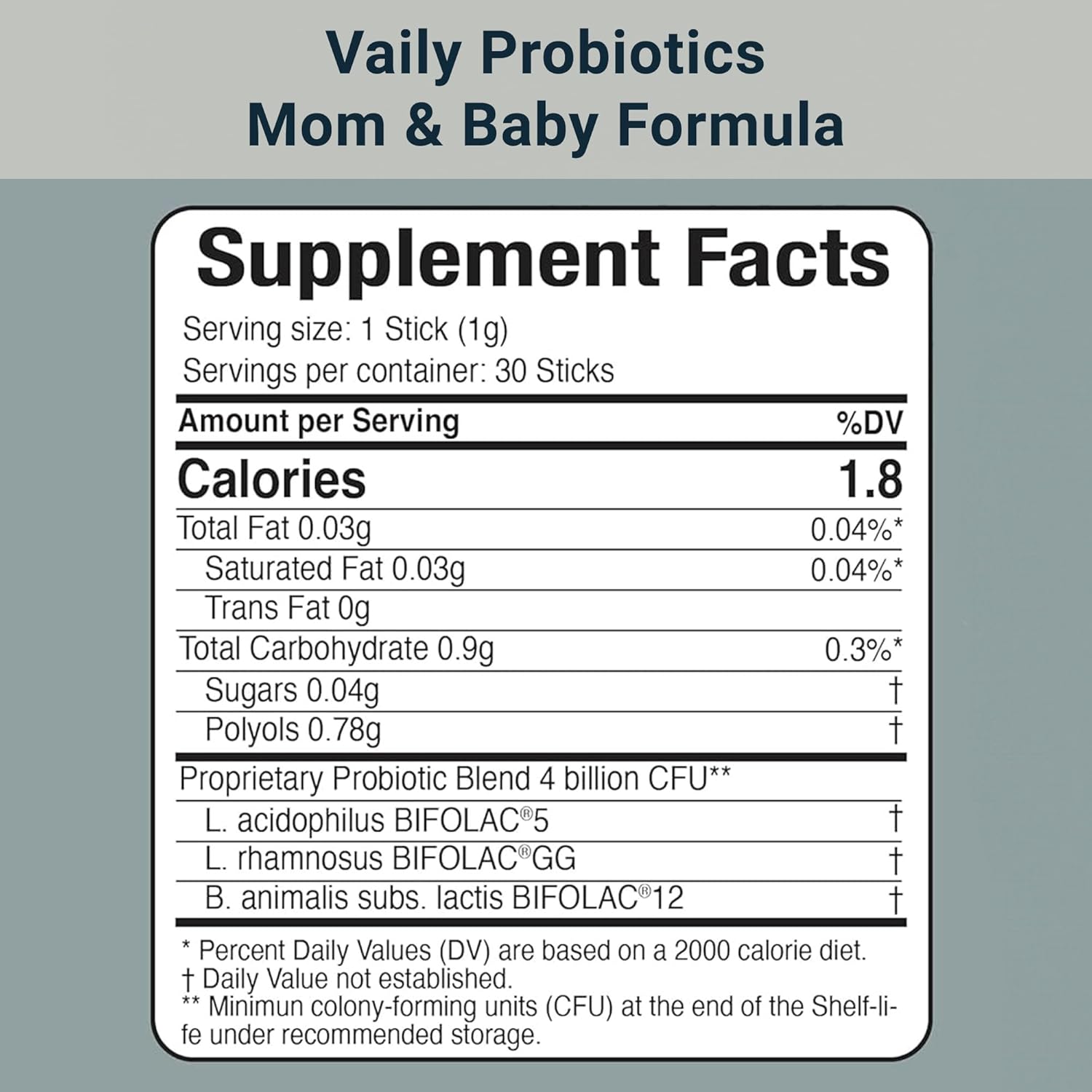 Postnatal Probiotic Powder for Mom & Baby - Immune & Digestive Support - Healthy Baby Skin - Prenatal Essentials - 30 Sticks