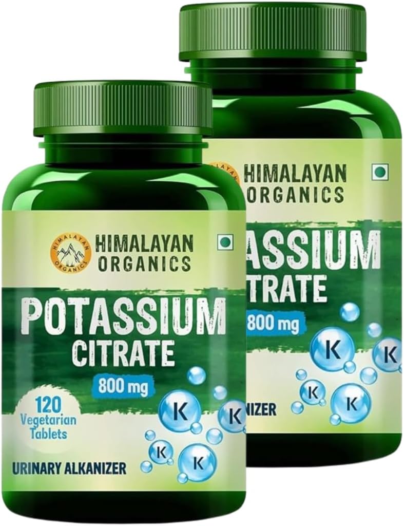 Potassium Citrate 800mg Herbal Supplement, 240 Veg Tablets, Pack of 2 | Natural Formula with Zero Side Effects by Cordial teas