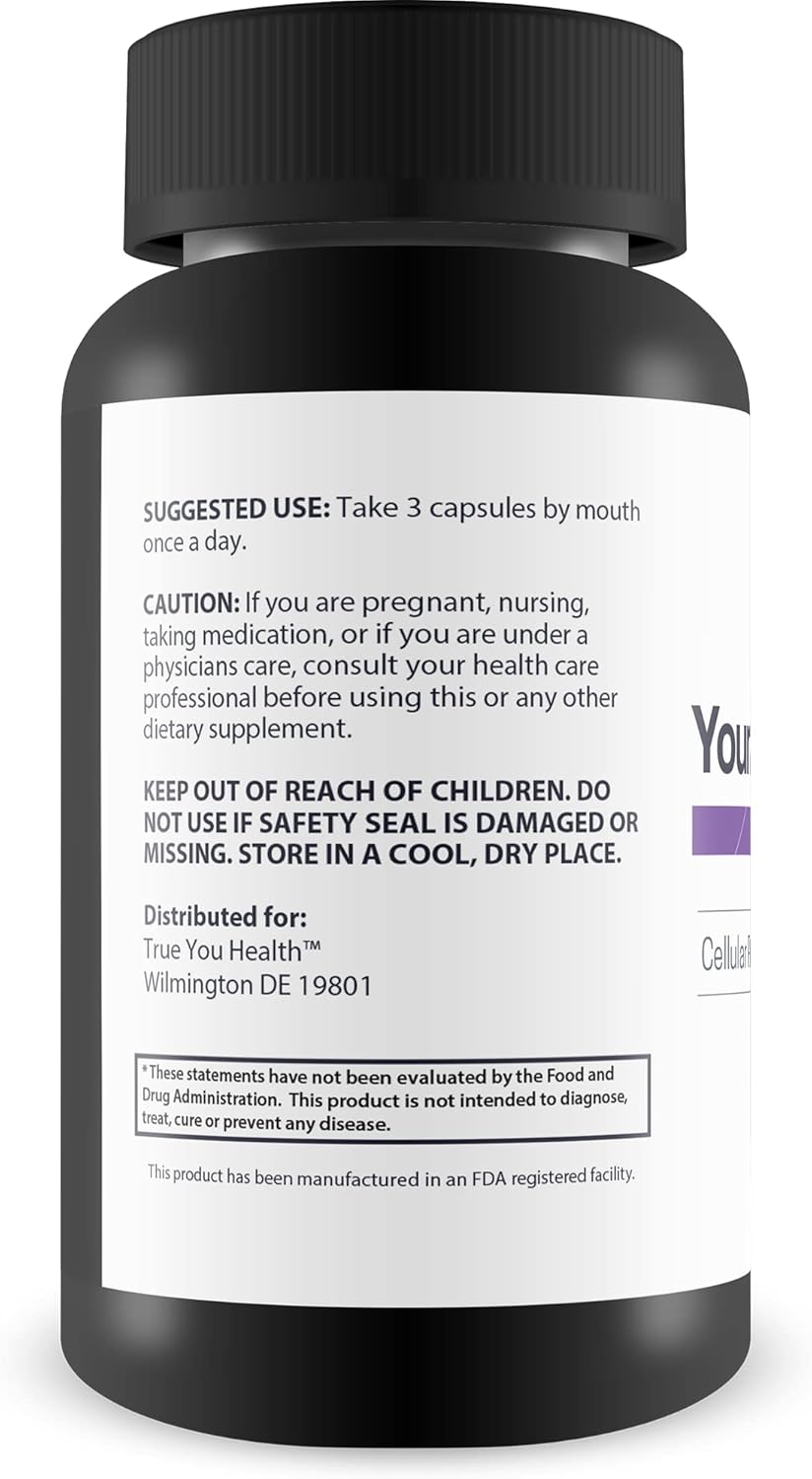 Potent Antioxidant Cellular Revitalizer Supplement for Youth & Longevity - Support Cell Health & Energy - Revitalize, Rejuvenate, Regenerate - Promotes Cellular Vitality