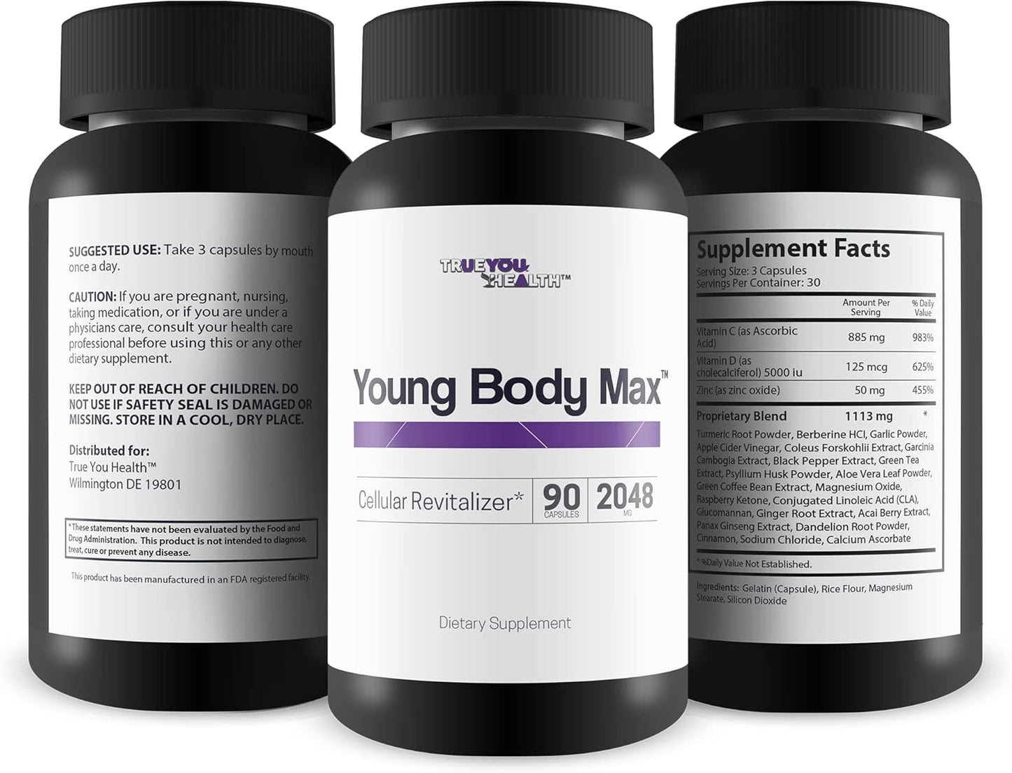 Potent Antioxidant Cellular Revitalizer Supplement for Youth & Longevity - Support Cell Health & Energy - Revitalize, Rejuvenate, Regenerate - Promotes Cellular Vitality
