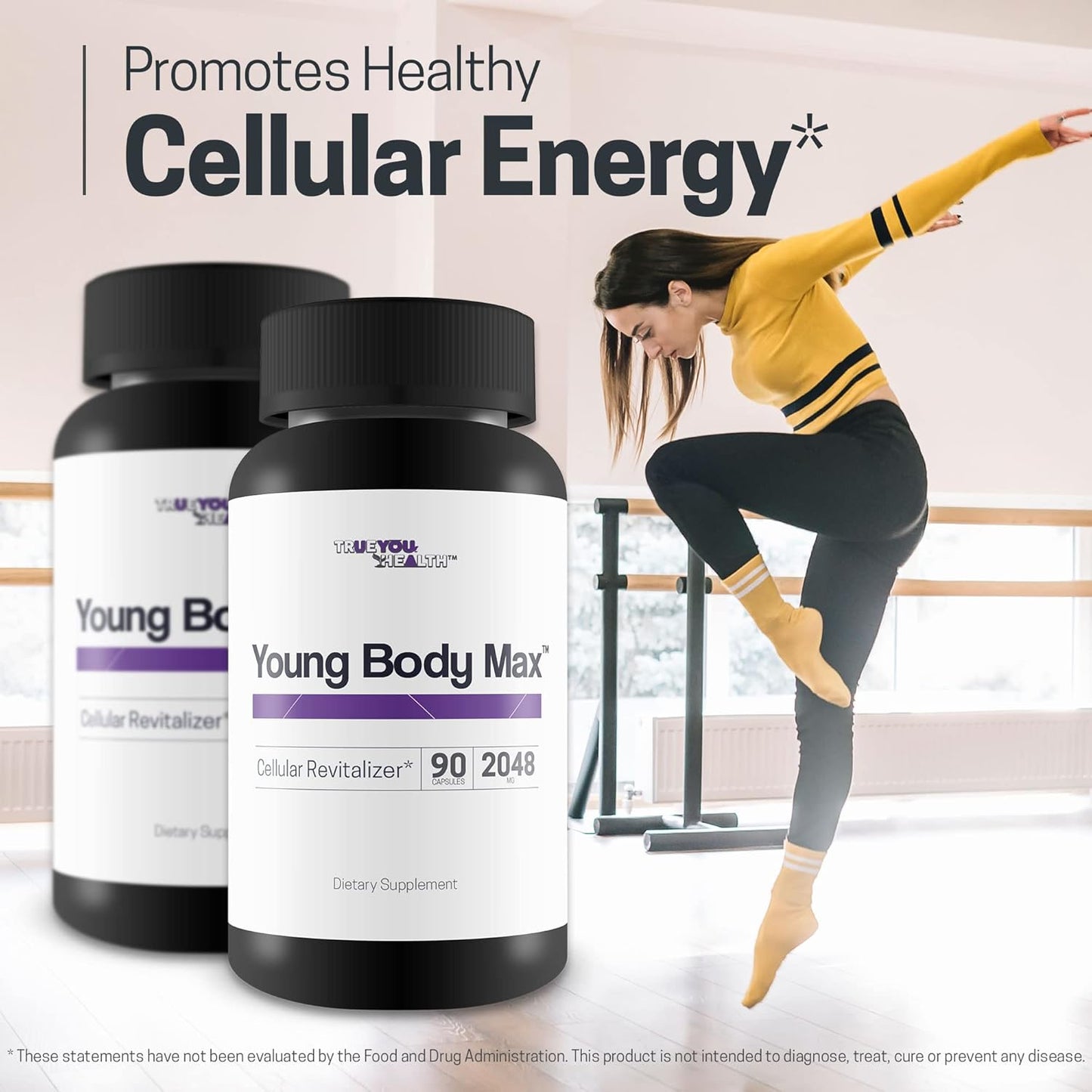 Potent Antioxidant Cellular Revitalizer Supplement for Youth & Longevity - Support Cell Health & Energy - Revitalize, Rejuvenate, Regenerate - Promotes Cellular Vitality