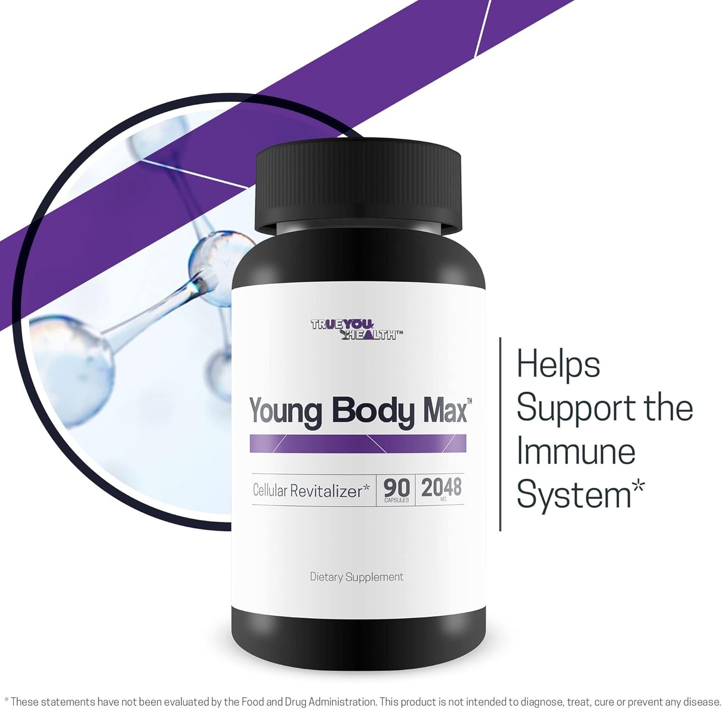 Potent Antioxidant Cellular Revitalizer Supplement for Youth & Longevity - Support Cell Health & Energy - Revitalize, Rejuvenate, Regenerate - Promotes Cellular Vitality