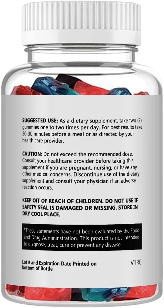 Power Vigor Me metabolism booster Male Gummies - Single Bottle with 60 Gummies