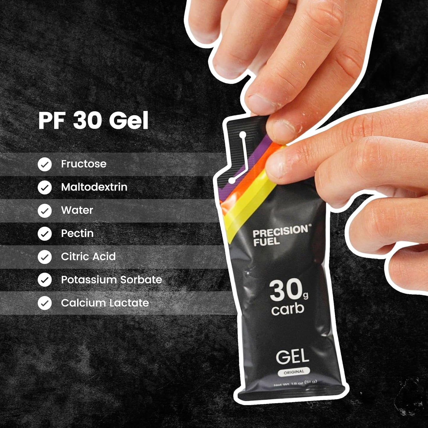 Precision Hydration Precision Fuel 30 Energy Gels - Mild Neutral Flavour for Endurance Athletes, 30g Carbohydrate, Easy-to-Digest, Ideal for Running & Long-Duration Sports (Original, 4 gels)
