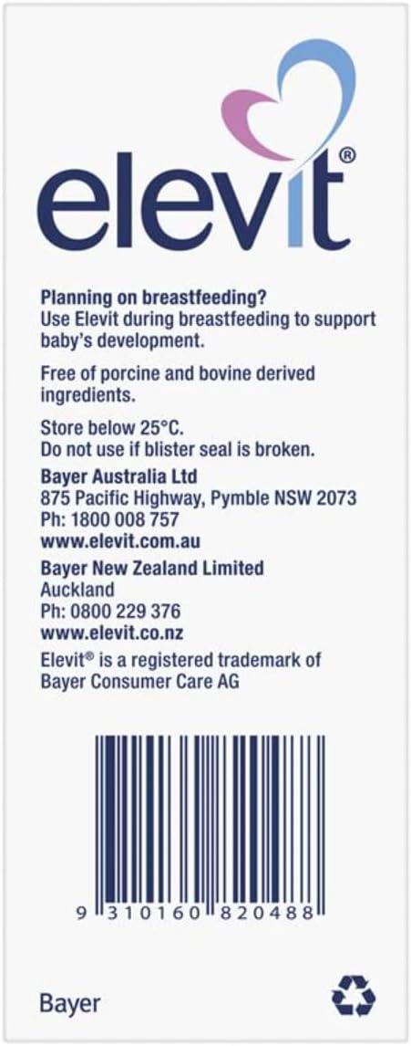 Pregnancy Multivitamin with Iodine 100 Tablets for 100 Days - Made in Germany, Imported from New Zealand