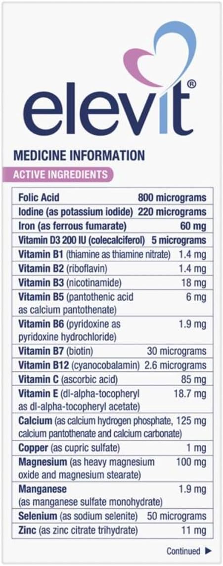 Pregnancy Multivitamin with Iodine 100 Tablets for 100 Days - Made in Germany, Imported from New Zealand