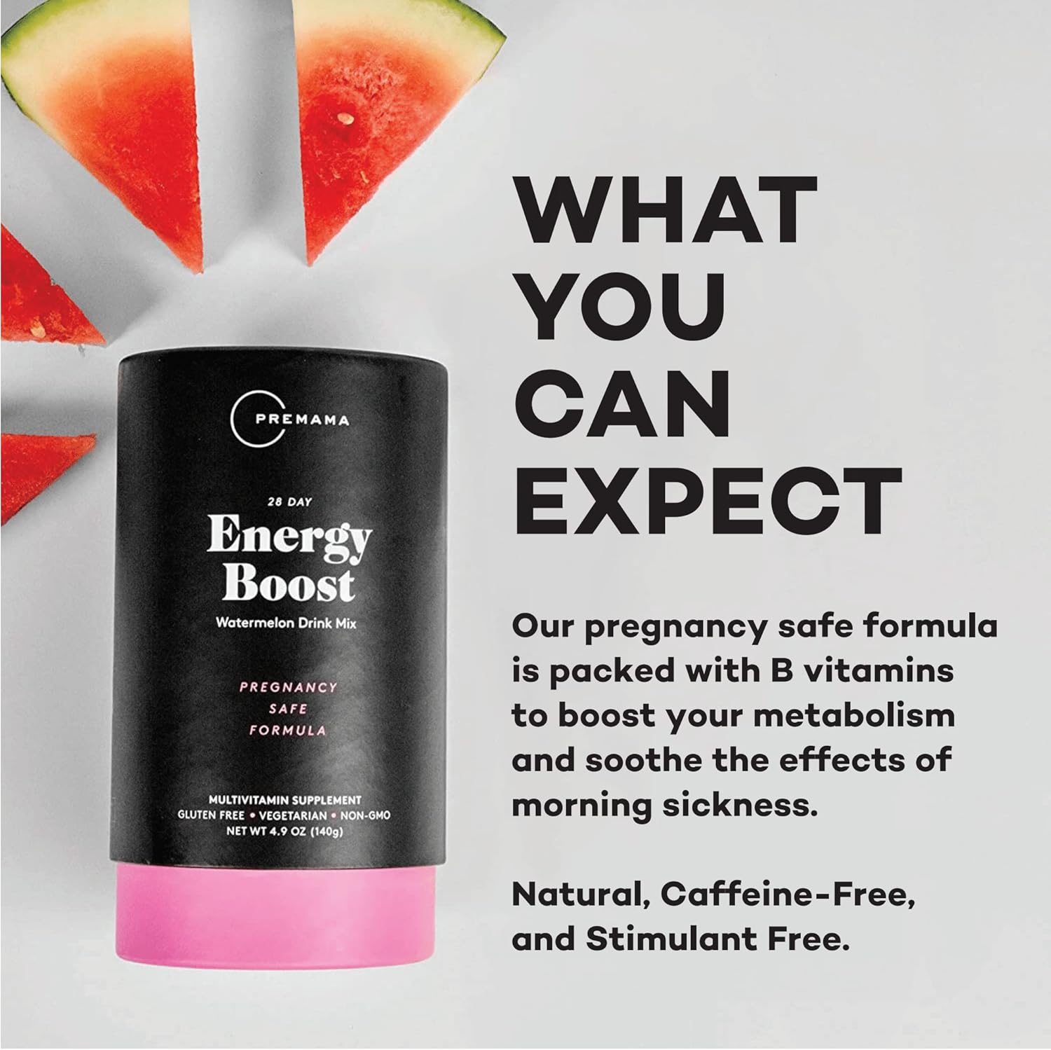 Premama Prenatal Vitamin Energy Boost Drink Mix & Fertility Support Bundle, Omega 3, B Vitamins, DHA, Folate, 28 Servings