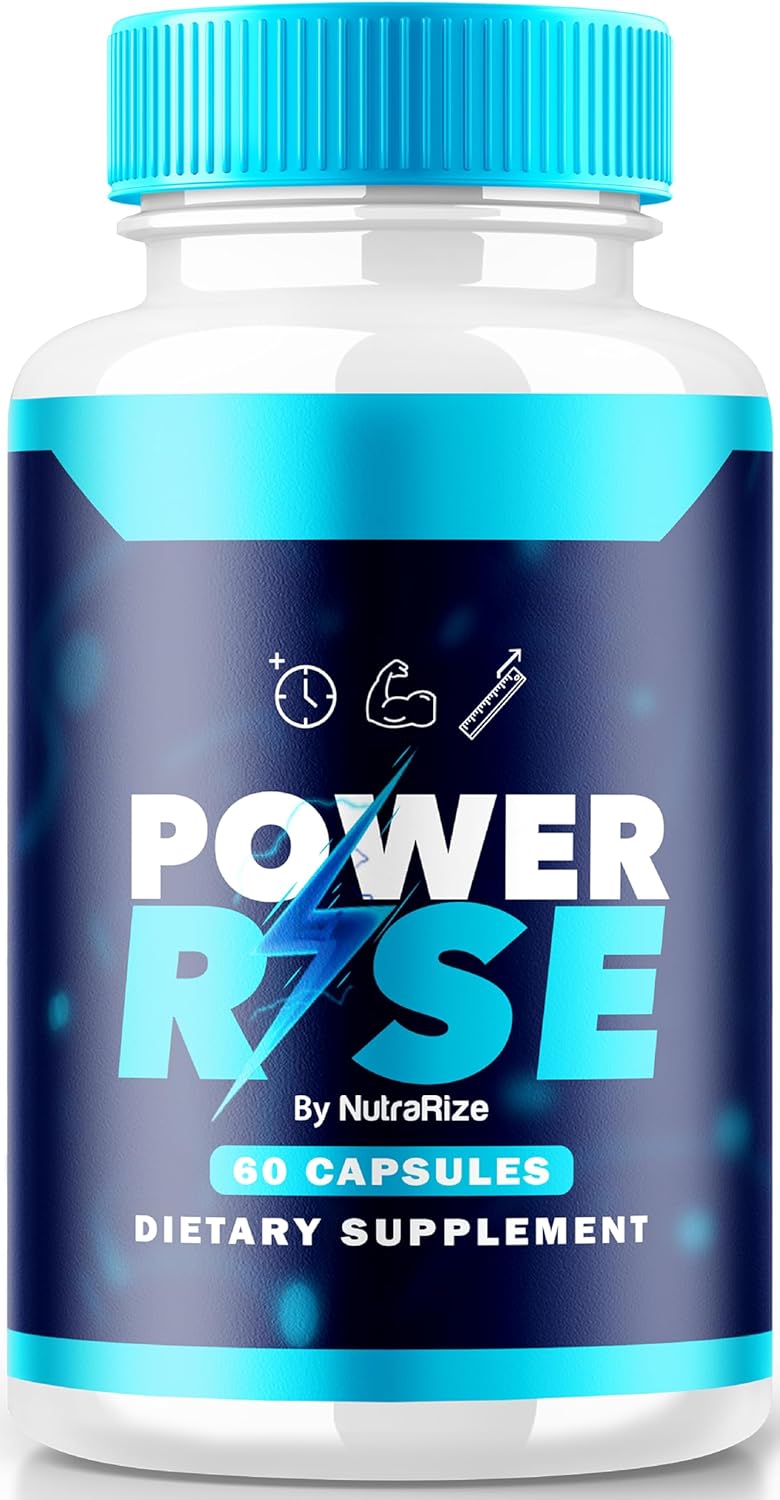 Premium All Natural Male Performance Support Supplement - NutraRize Power Rise for Men (60 Capsules)