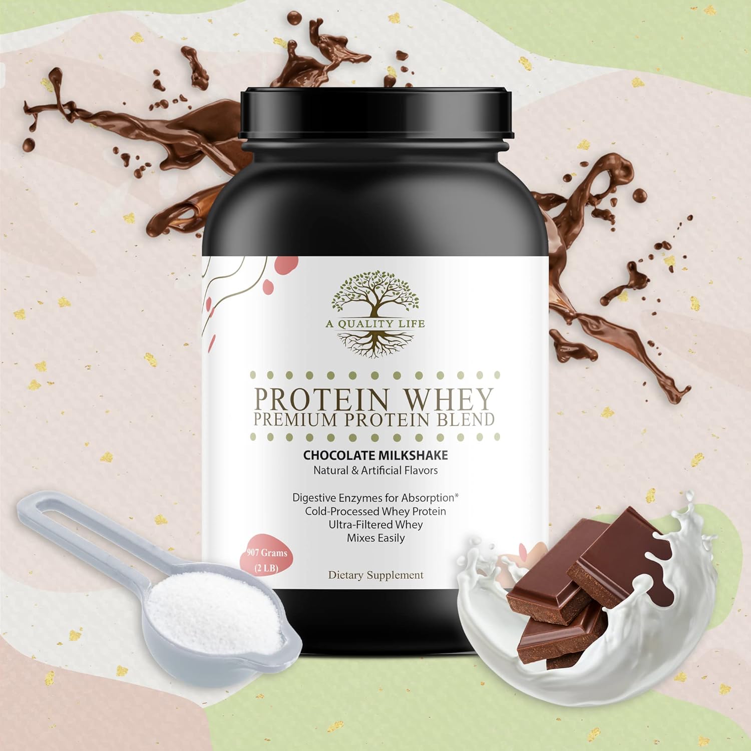 Premium Chocolate Milkshake Protein Whey Blend for Quality Living