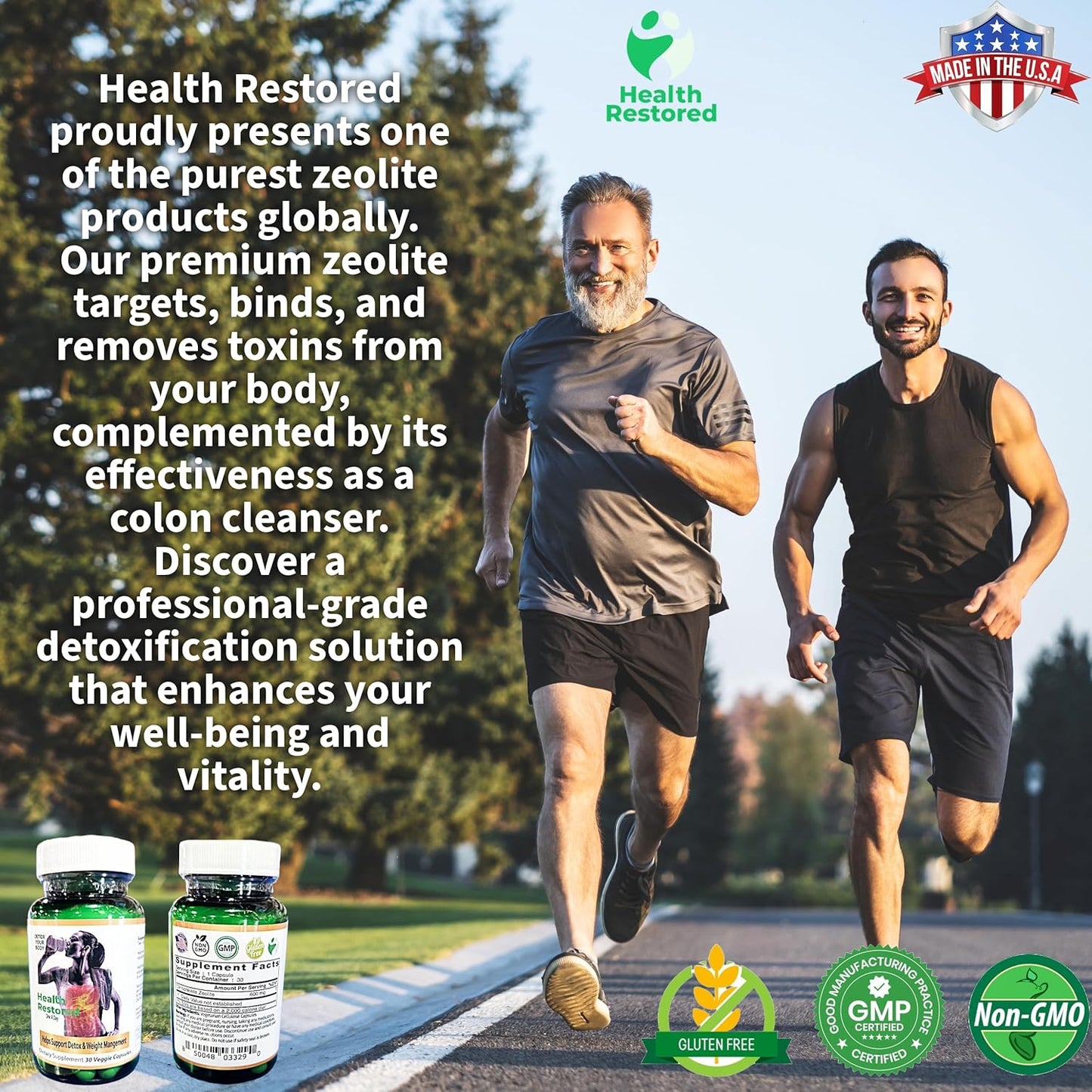 Premium Clinoptilolite Zeolite Capsules for Detox & Wellness - Supports Men and Women's Health - 100% Additive-Free Formula