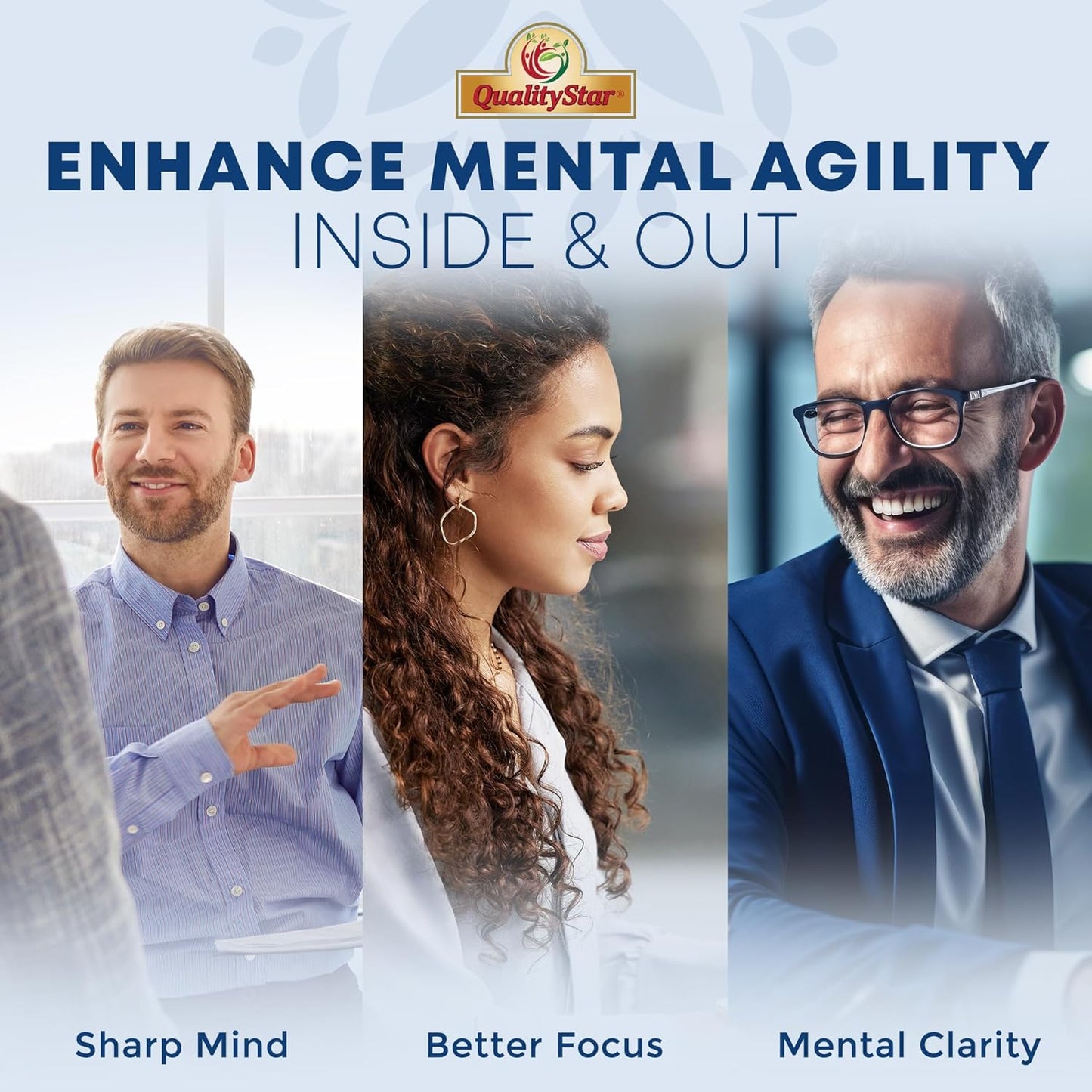 Premium Cognitive and Brain Health Supplement - 13-in-1 Memory Vitamins for Focus, Memory Support - 90 Veg Caps