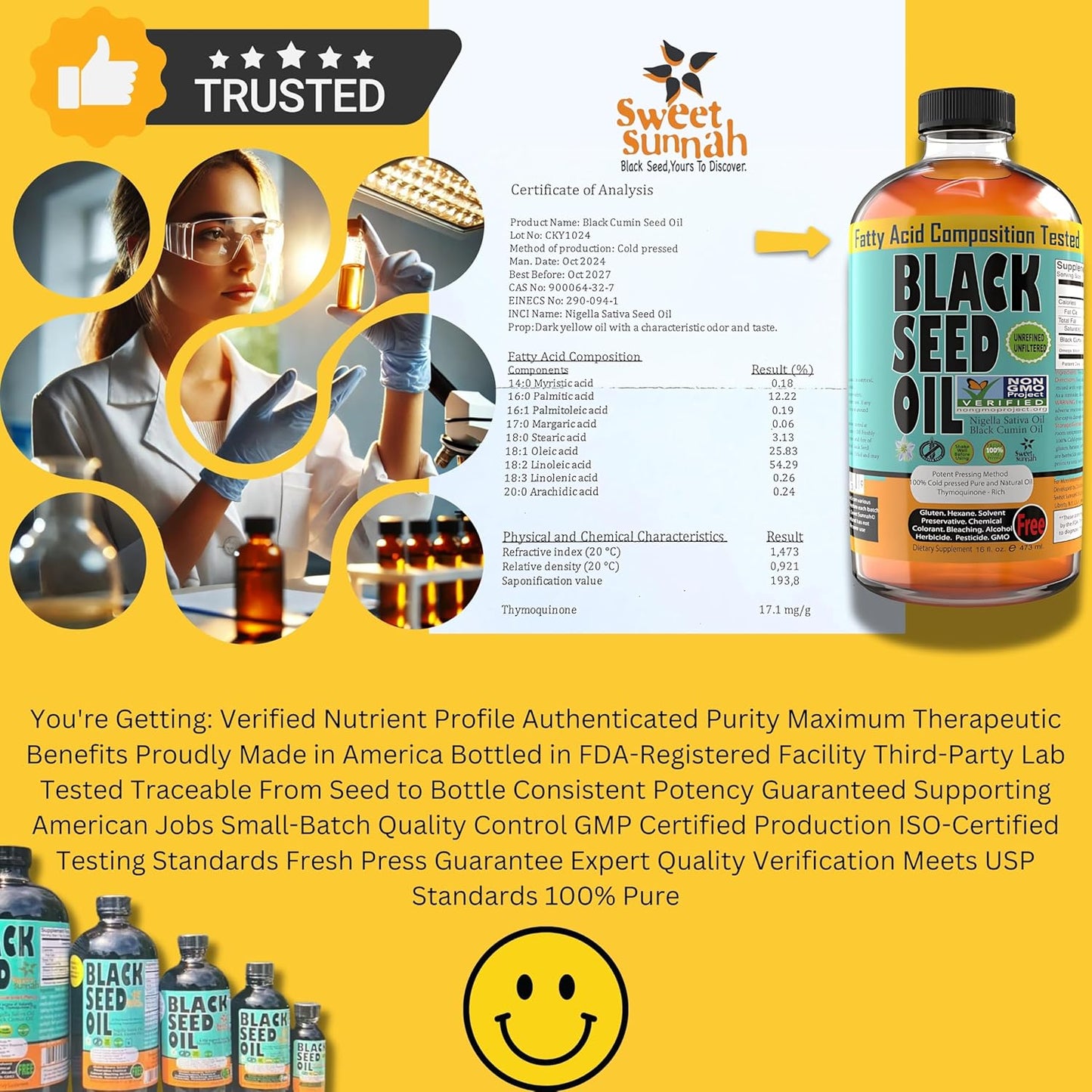 Premium Cold Pressed Black Seed Oil for Digestive Health, Immune Support, and Joint Mobility - 4 Fl Oz - Gluten Free & Non GMO