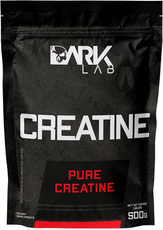 Premium Dark Lab Creatine Monohydrate 500g - 166 Servings, Pure Muscle Building Supplement for Strength and Energy